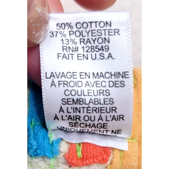 Aviator Nation 5 Stripe Sweatpants XS Vintage White Rainbow Jogger Made in USA - Picture 6 of 9